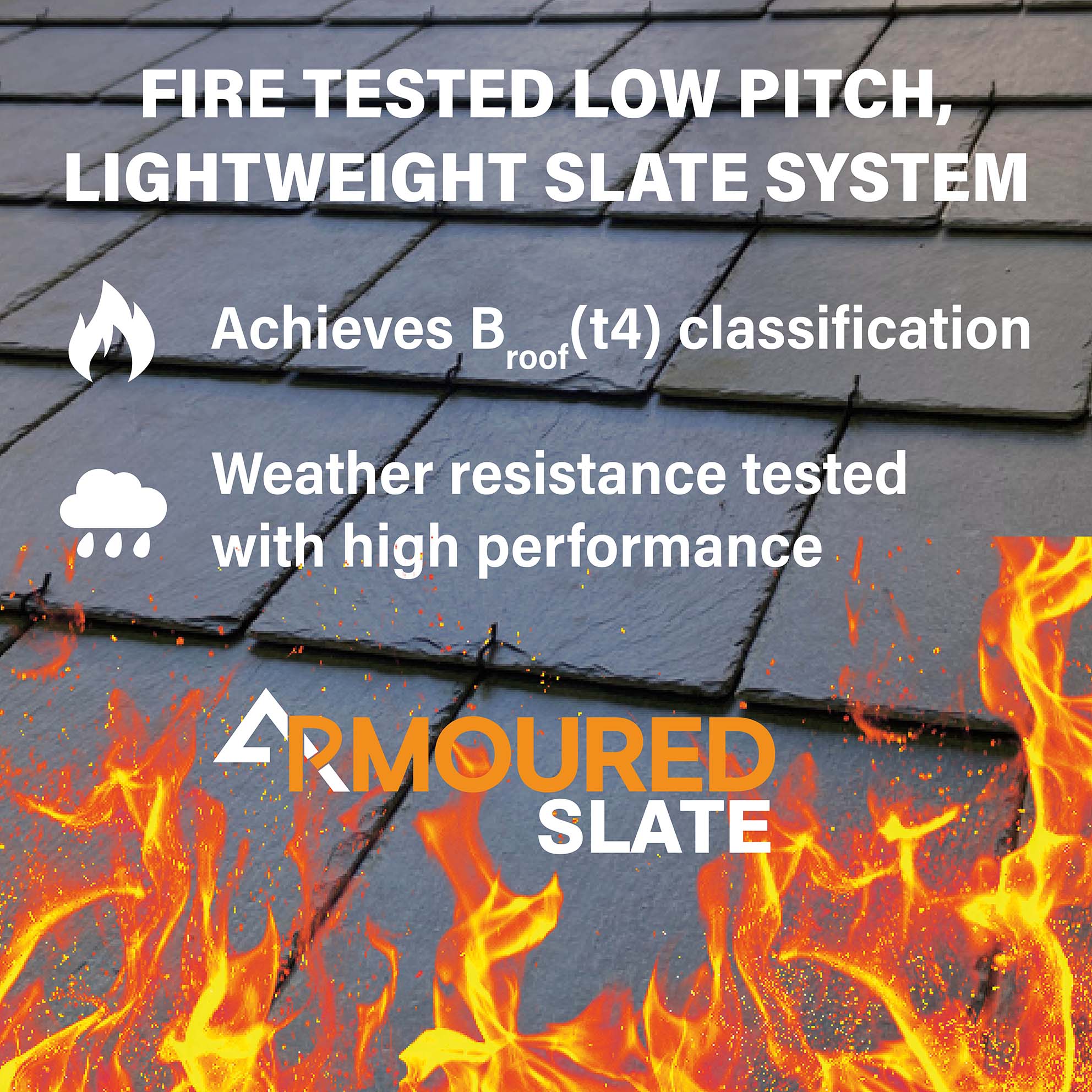 Fire Tested Low Pitch Slate System